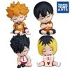 4 шт. Аниме Хайкюу Фигурки Bokuto Kotaro Akaashi Keiji Oikawa Tooru Iwaizumi Hajime Фигурки Действия Q Версия ПВХ Модель Игрушки 5 см