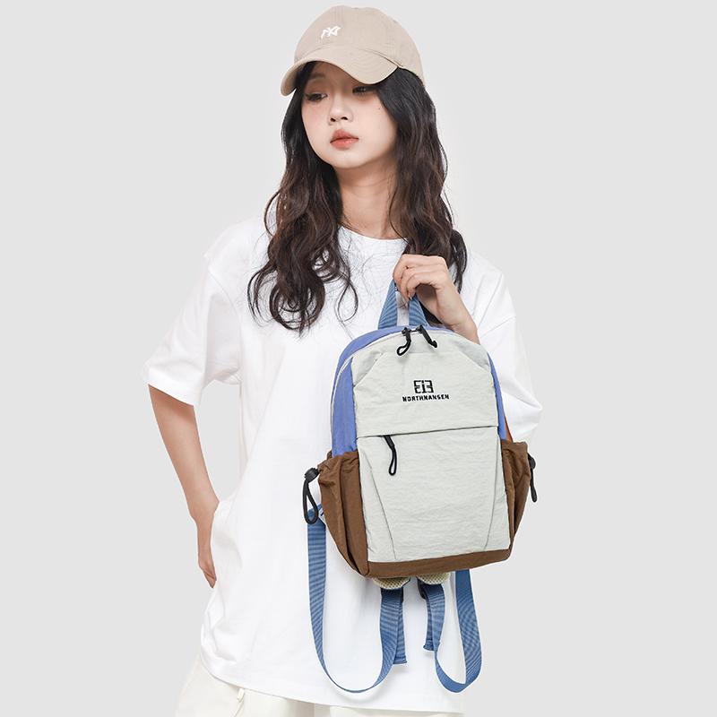 Легкий рюкзак дорожная сумка контрастного цвета школьный портфель для школьников