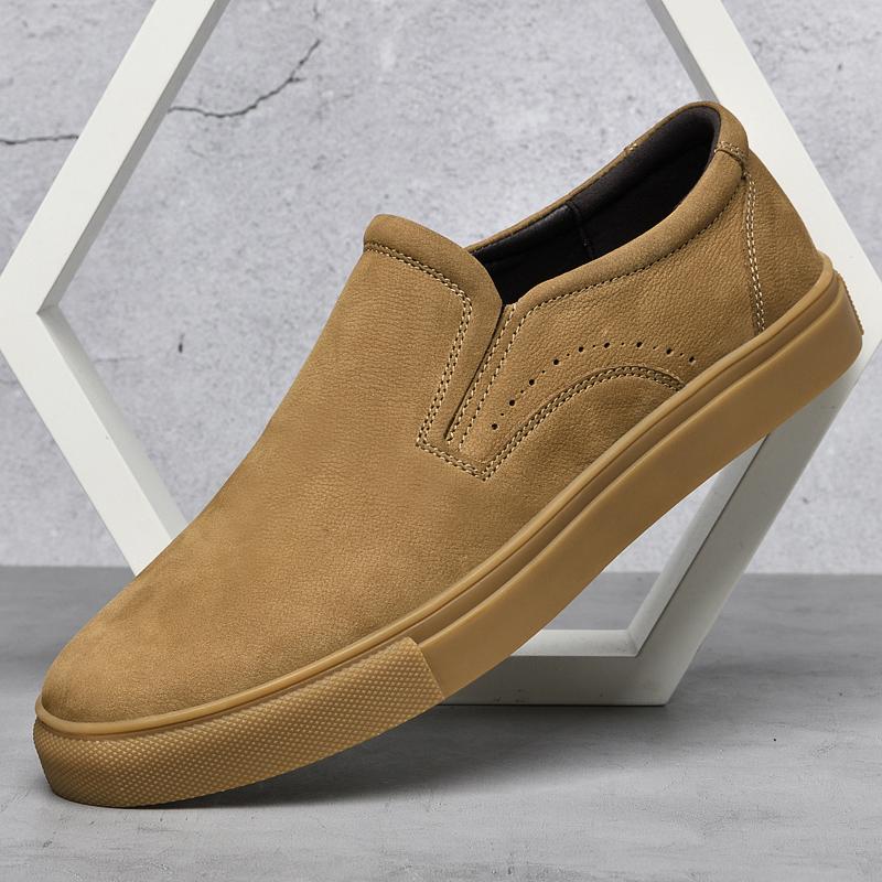 2024 Мужские удобные повседневные дышащие мужские мокасины Мокасины на плоской подошве Модная обувь из натуральной кожи со шнуровкой Твердые кроссовки