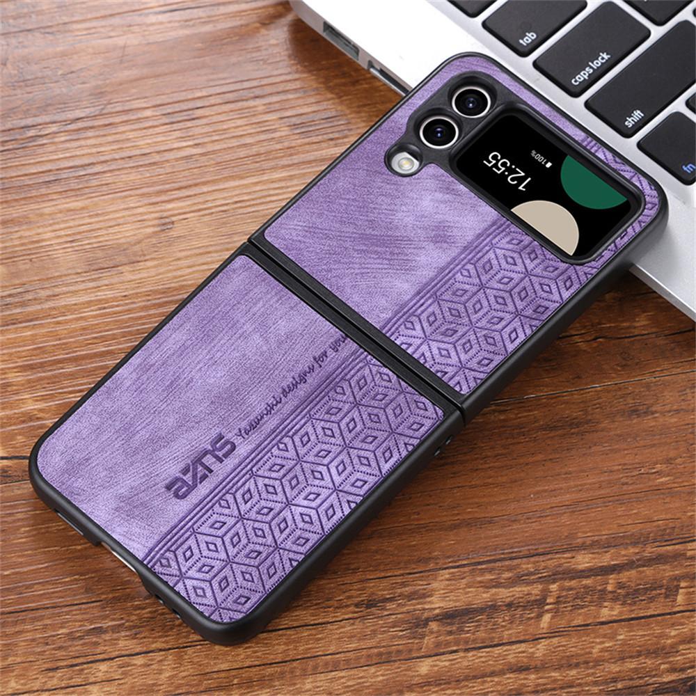 Для Samsung Galaxy Z Flip 4 3 5 S23 S22 Ultra S21 A14 A24 A34 A54 A13 A23 A33 A53 задняя крышка Skin Feel противоударный кожаный чехол Funda