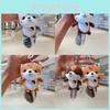 Creative Plush Squirrel Keychain Cute Soft Toy Doll Miniature Gift Decor
