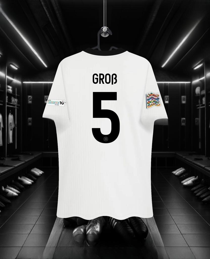 Домашняя футболка сборной Германии к 125-летию, тренировочная футболка для футбола с принтом, дышащая, женская футболка с коротким рукавом, топ