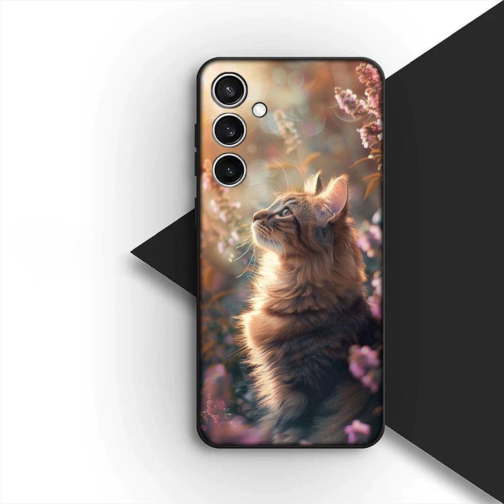 Чехол для телефона с котенком и мяуканьем для Motorola Moto Edge 50 30 Fusion 40 NEO Ultra Pro G35 G45 G75 G85 G35 Защитный чехол