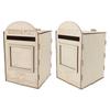 DIY Wooden Wedding Mailbox Post Box with Lock Key for Reception Wedding Anniversary Party Decoration