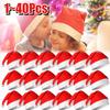 Adults Kids Christmas Hats Non-woven Fabric Santa Claus Xmas Hats Merry Christmas Home New Year Gifts Festive Party Supplies