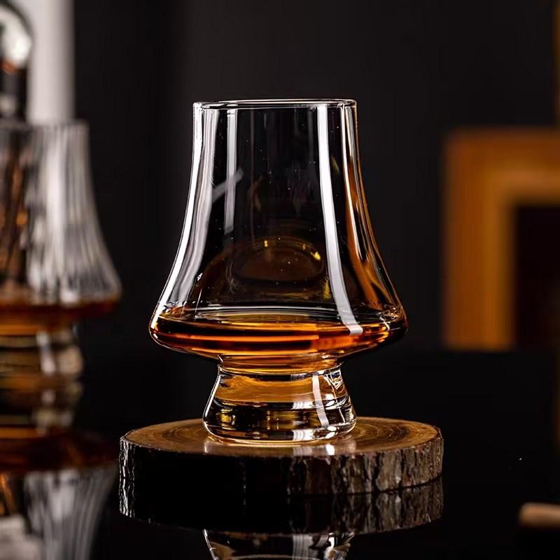 2PCS Crystal Glass Whiskey Cup Clear Tasting Glasses Drinking Glass Old Fashioned Whisky Glass for Scotch Bourbon Liquor Tequila