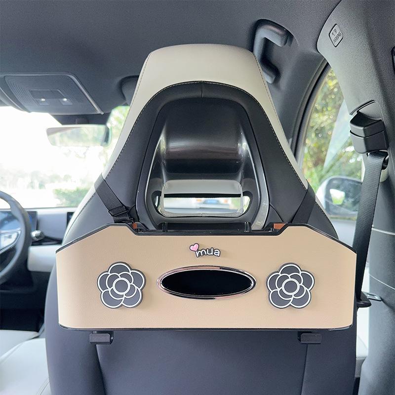 Органайзер на спинку сиденья автомобиля с держателем для салфеток и подстаканником - Многофункциональный органайзер