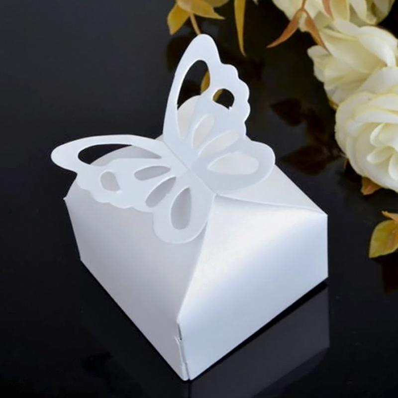 Детский душ, коробка конфет с бабочкой, вечерние украшения, упаковочная коробка, свадебные подарочные коробки, 10 шт., сделай сам, ручная работа