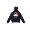 Mens Hooded Sweatshirt Set Spider Web Letter Print Streetwear Teens Youth Casual