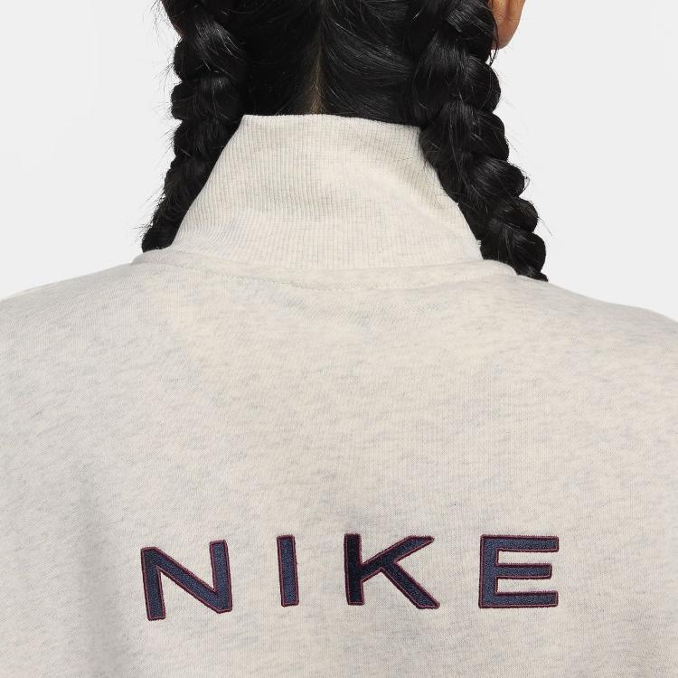Nike Sweatshirts Women's Oat Stand Collar Moderate Regular FZ4737-141