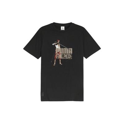 Puma Футболка X One Piece с коротким рукавом и рисунком унисекс, черная 624665-01