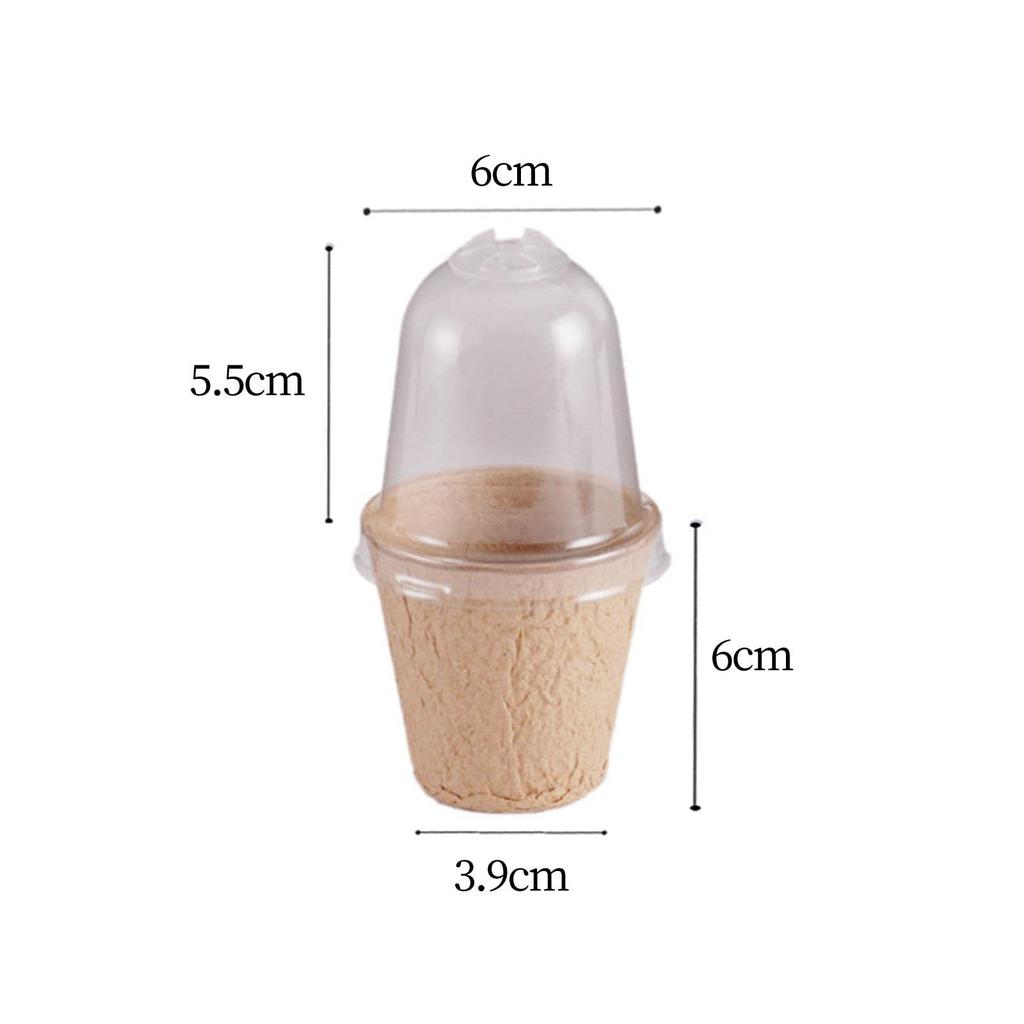 Биоразлагаемый горшок для рассады в питомнике с вентилируемой крышкой