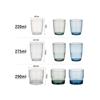 CB Japan Stackable Tumblers, 220ml, Set of 3, Clear Blue and Green Resin Tumblers, Glass-Like Transparency