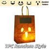 Pumpkin Halloween Paper Bag Random Style Candy Gift Bag Luminous Packaging Bag  Bakery