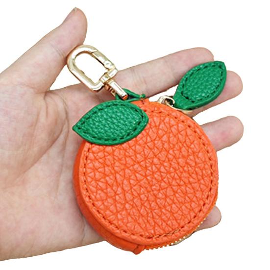 Милый фруктовый кошелек для монет, брелок-подвеска, мини-фруктовый кошелек для монет, брелок-подвеска для кошелька на молнии для мелочи