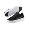 Puma Smash Platform Замшевые Повседневные Кроссовки с Низким Верхом Женские Кроссовки Черно-Белые 366488-01