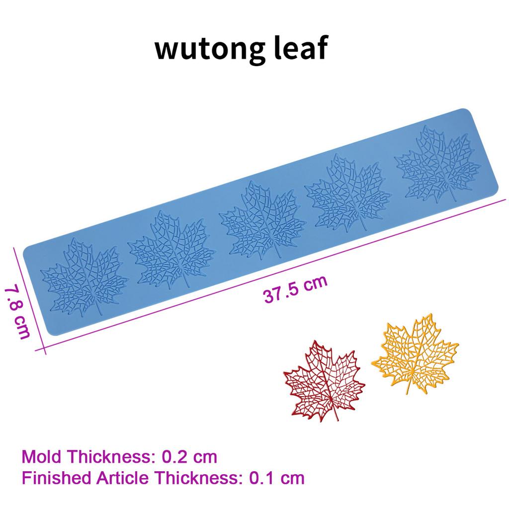 Форма одуванчика, кленового листа, форма для сахарного кружева, форма для мастики, цветок розы, силиконовая форма для украшения торта