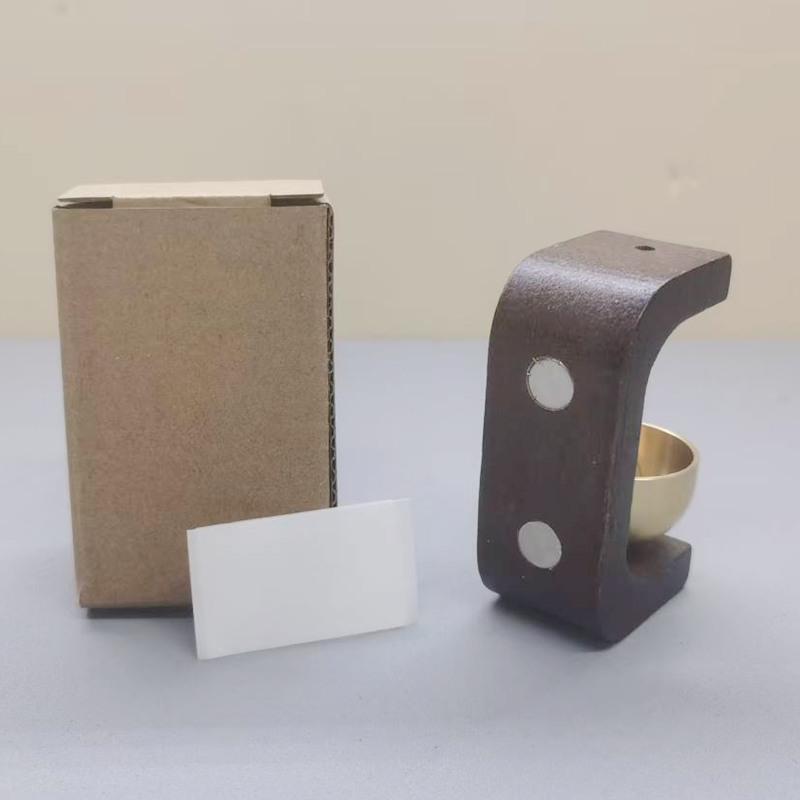 Магнитный деревянный дверной звонок в стиле дофамин: Вдохновленная китайской культурой подвеска-колокольчик для входов в магазины