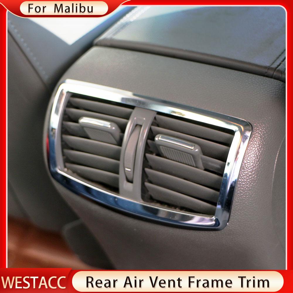 Задняя часть автомобиля кондиционер A/C вентиляционное отверстие накладка декоративная наклейка для Chevrolet Malibu 2012 2013 2014 2015