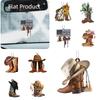 Customized Cowboy Boot And Hat Acrylic Hanging Decoration For Car Saddle Keychain Pendant Vintage Look