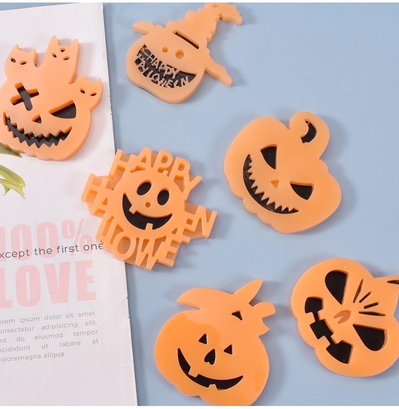 Декор на Хэллоуин Забавный Тыквенный Фонарь Силиконовая Форма DIY Тыквенный Кристалл Формы Из Эпоксидной Смолы Список Комнат Инструменты Для Украшения Торта
