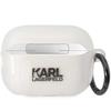 Etui do AirPods Pro 2 Karl Lagerfeld Ikonik Przezroczyste