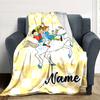Customizable Pippi Longstocking2 Throw Blanket – Personalized Name, All-Season Cozy Snug Blanket, Machine Washable, Personalized Blanket