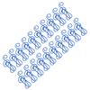 20Pcs Musical Note Paperclip Iron Bookmark Stationery Clip Memo Office Supplies Blue