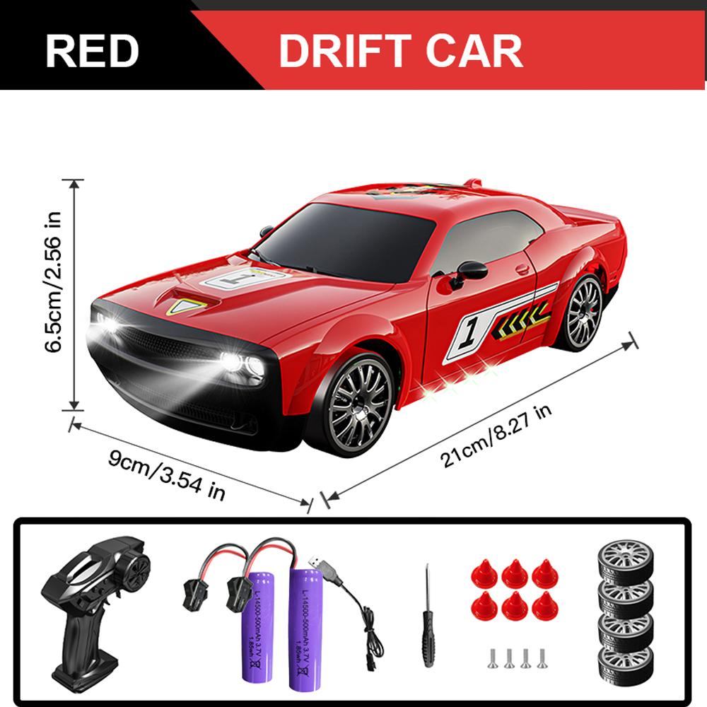 1/20 Полномасштабная радиоуправляемая машина Соревновательная 2,4G 4WD 15 км/ч со светом Пульт дистанционного управления Дрифт-гоночный автомобиль Игрушки для детей Подарки на день рождения