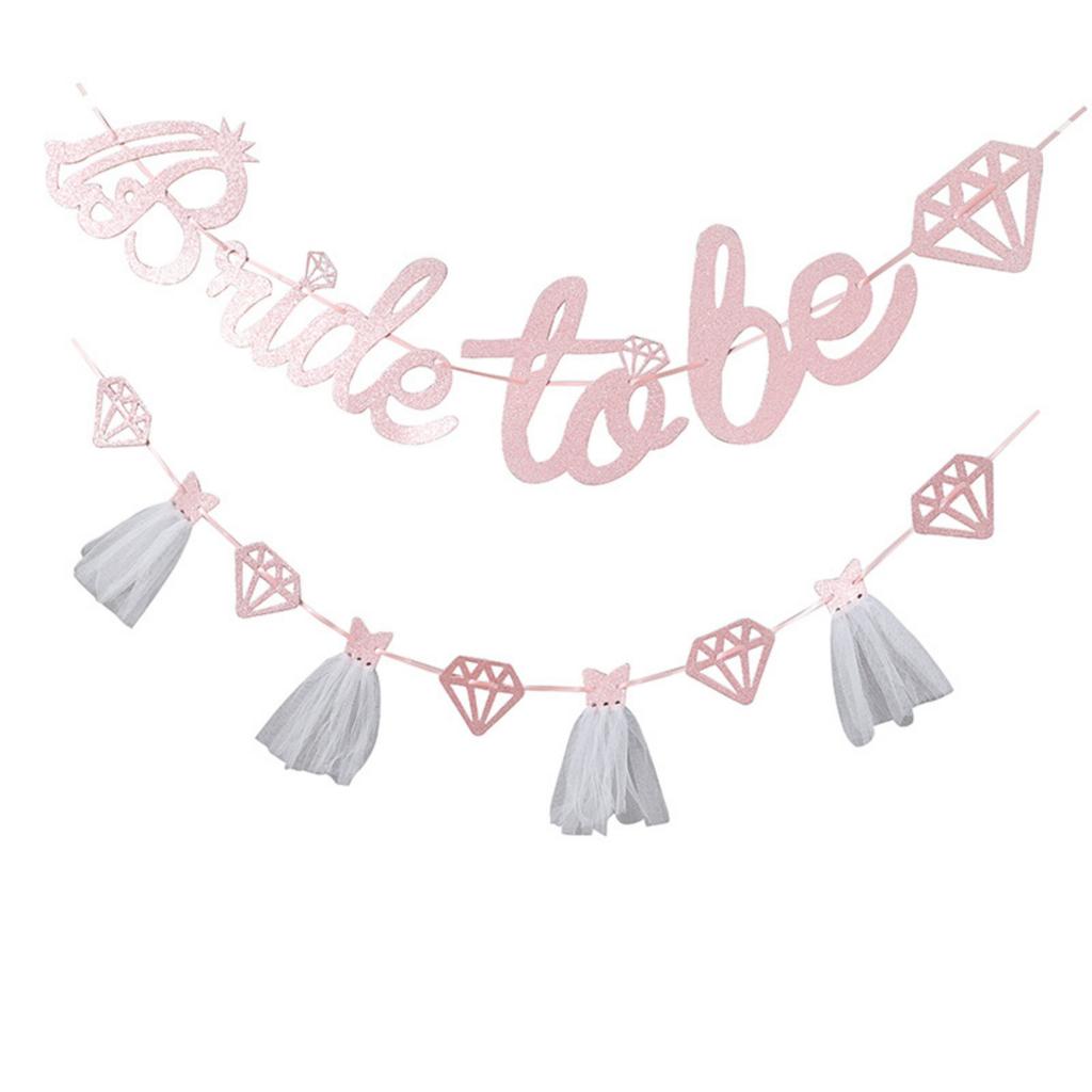 Украшения для девичника, баннер для невесты, гирлянда для невесты с серебряными блестками и бриллиантами на свадебное платье для вечеринки-свадебника, украшения для вечеринки