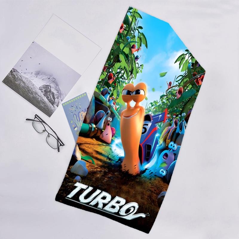 1pc TURBO1 Beach Towel, Beach and Seaside Swimming Pool Equipment, Fashion Pattern, Rectangular, Travel Essentials