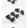 JIDIXIAN A Pair Black Car Engine Hood Latch Catch Lock Cover for Jeep Wrangler TJ 1997-2006 ABS Car Exterior Accessories