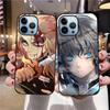 Demon Slayer Phone Case For Iphone 14 13 11 12 Pro Max Mini Xs Xr X 7 8 6s Plus Se 2022 Tempered Glass Protection Back Cover
