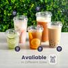 12/16//20/24/32OZ Clear Plastic Cups with Sip Lids Disposable Plastic Coffee Cups To Go Cups for Iced Coffee Smoothies Soda