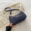 Denim Fashion Solid Color Casual Underarm Bag Trendy Multifunctional Handbag Shoulder Bags