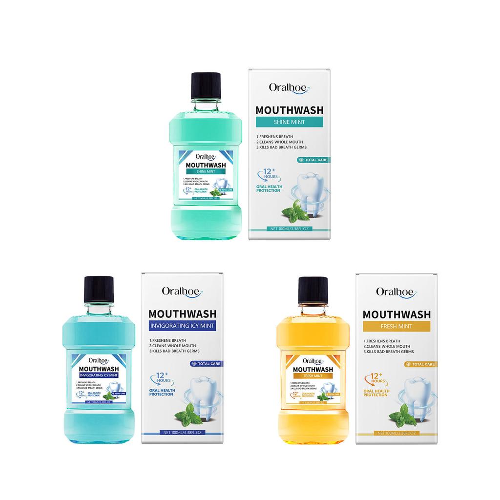 Oralhoe Fresh Breath Mouthwash Clean Tartar & Odor Gentle Care Fresh Mint 500ml