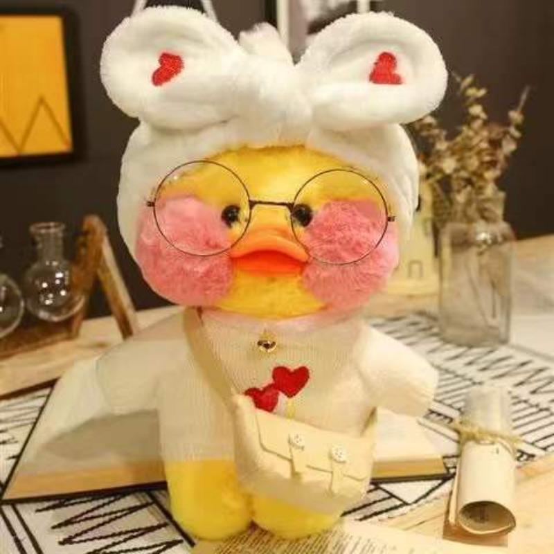 Мягкая игрушка-утка, милая плюшевая мягкая утка, 30 см, плюшевая кукла, корейская интернет-знаменитость, поддерживает гиалуроновую кислоту, маленькая кукла-утка, подарки-сюрпризы для детей