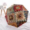 1pc Southwestern patterns Automatic Open/Close Umbrella, Compact Travel Umbrella, 8-Rib Sturdy Frame - Ideal Gift for Friends yy251118047