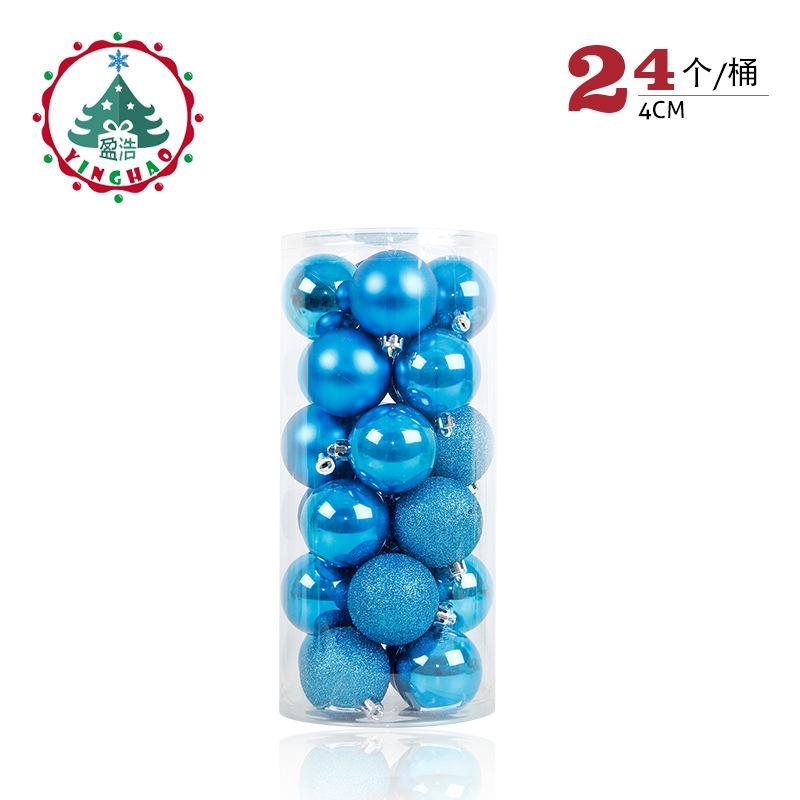 24 шт./бочка, Рождественский шар, рождественская елка, безделушка, висячие подвески, украшение для дома, вечеринки, свадьбы