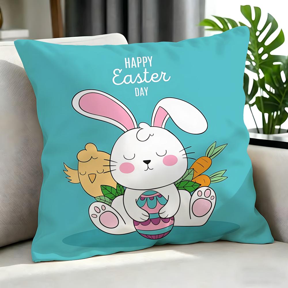 Holiday Easter Cushion Cover Cushion Cover Set 4Pcs 50X50 45X45 40X40 Pillowcase Decorative Sofa Home Decor