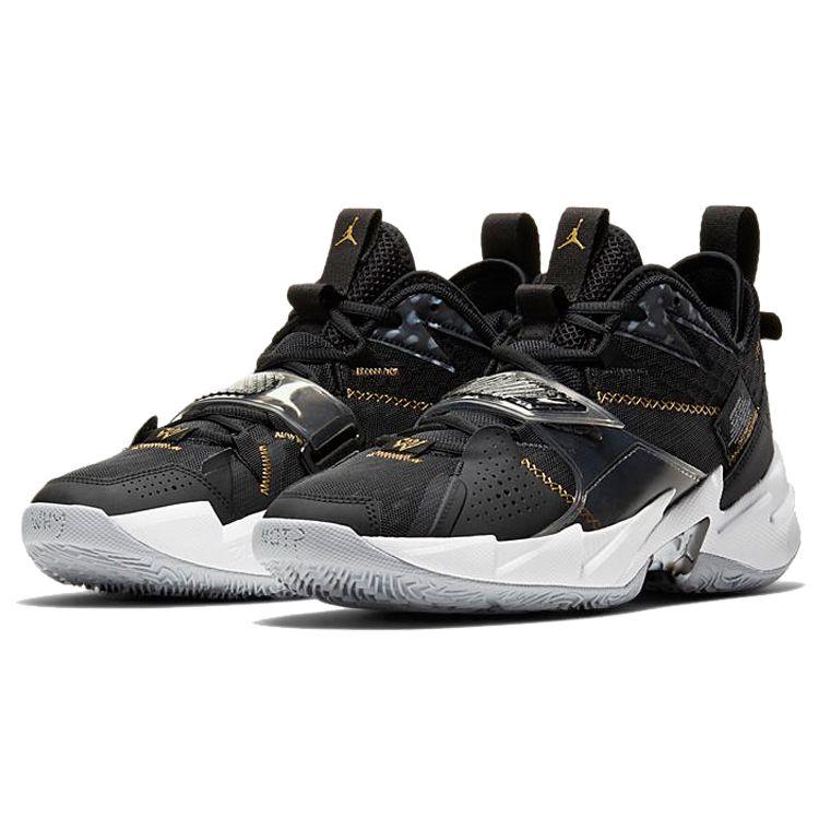 Мужские кроссовки Air JordanWhy Not Zer0.3 PF Gold Black Metallic-Gold White CD3002-001