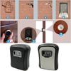 4 Digit Combination Lock Key Safe for Outdoor Wall Mount Aluminum Alloy Security Storage Box for Keys and Wallets