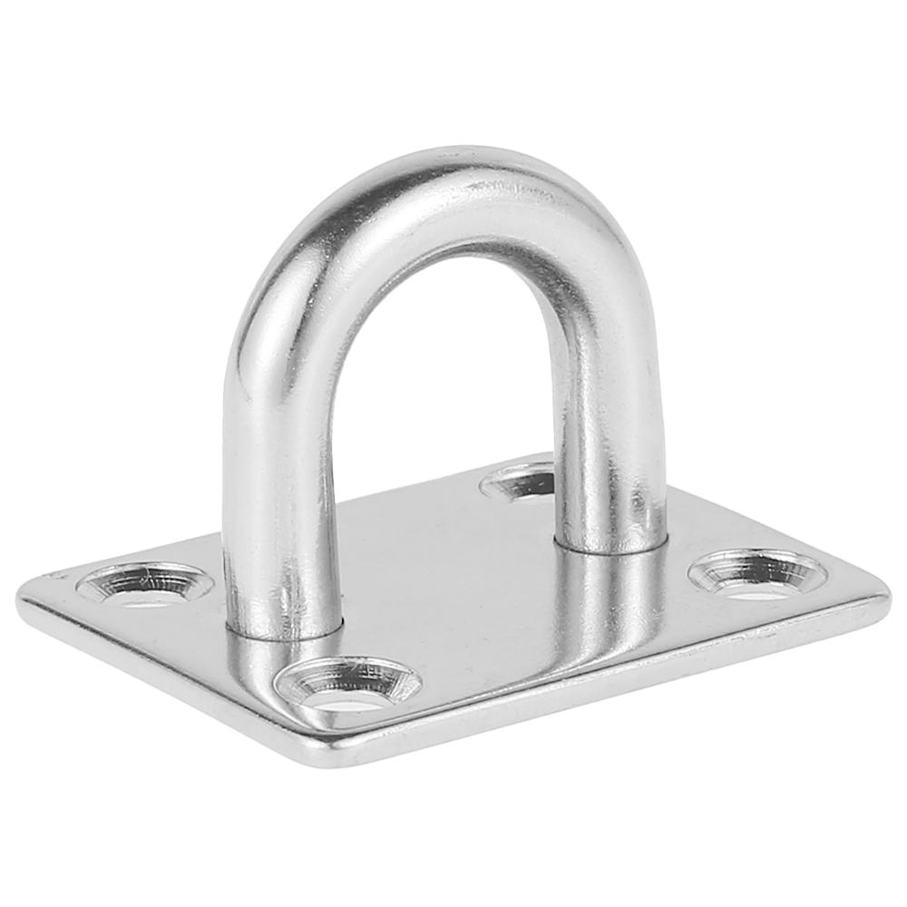 4 шт. М8 потолочные крючки накладки проушины пластина нержавеющая сталь матовая U-образная скоба кольцо петля с винтами для настенного потолка