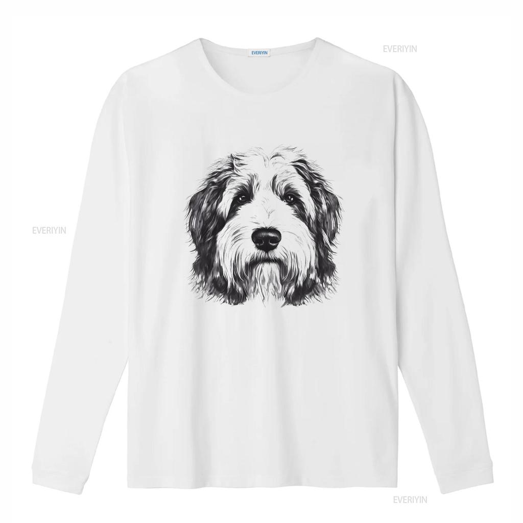 Old English Sheepdog Print Mens T Shirt 100 Cotton Soft Comfortable vintage Washed Stylish homme Unisex Versatile graphic
