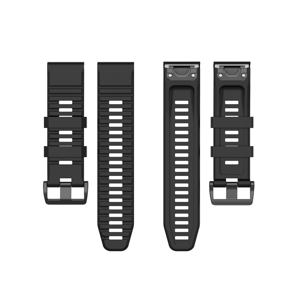 Сменные ремешки совместимые для часов Garmin Fenix 7X Fenix 6X GPS Fenix 6X PRO Силиконовый ремешок 26 мм Быстросъемный