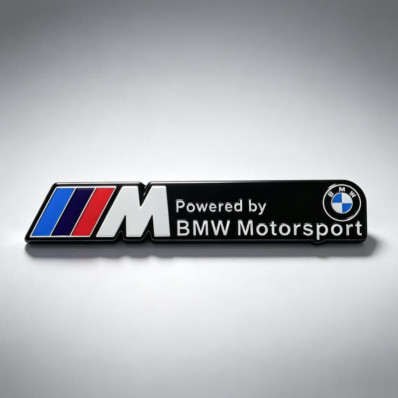 JYPK6 3D Aluminum M Power Logo Badge Sticker For BMW M3 M5 G30 F30 F31 E36 E87 E60 E46 E91 X1 X3 X5 E53 Car Decoration Parts