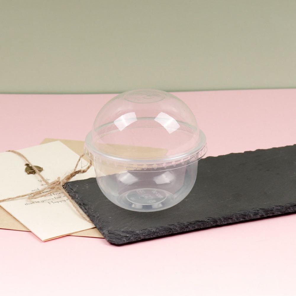 50pcs 250/360/500ML Ice Cream Cup U Shaped Dessert Cup Drinkware Salad Cup Jelly