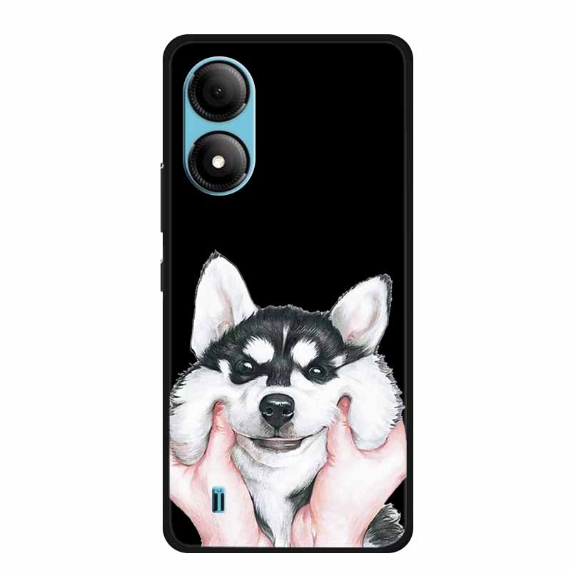 Funda For ZTE Blade A33S Case Cute Cartoon Cat Black Silicone Soft Phone Case For ZTE A33S Back Cover Case A 33 s 33s Coque Capa