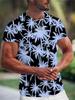 Summer Hawaiian Men's T-shirt 3d Print Tree Graphic T Shirt Fashion Short Sleeve Clothing Oversized Camiseta Streetwear Tee Tops