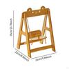 Doll Swing Lightweight Accessories Portable Adjustable Rope Length Wood Toy